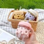 HOHO Glass Reusable Sipper Bottle(Imported)