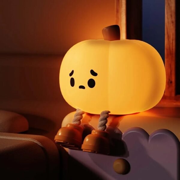 Pumpkin Night Light, 3 Levels Dimmable Cute Night Light
