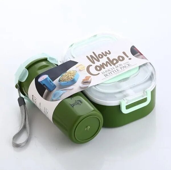 HASHFLOW Combo 950 ml Capacity Lunch Box with 550 ml Capacity Bottle for Kids