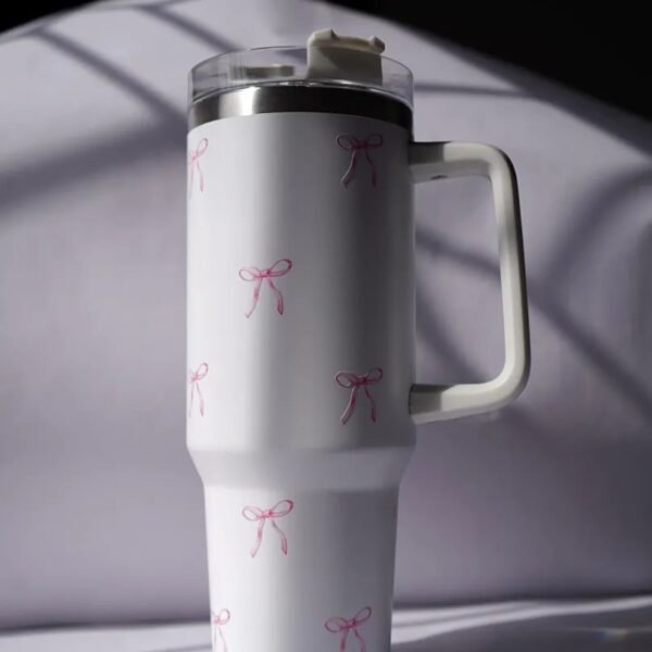 Najarat 1200ML Stainless Steel Tumbler Hot and Cold with Handle and Lid and 2 Straws