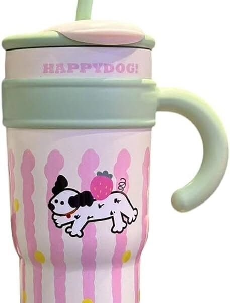 Cute Tumbler Cup - Insulated Drinkware for Hot and Cold...