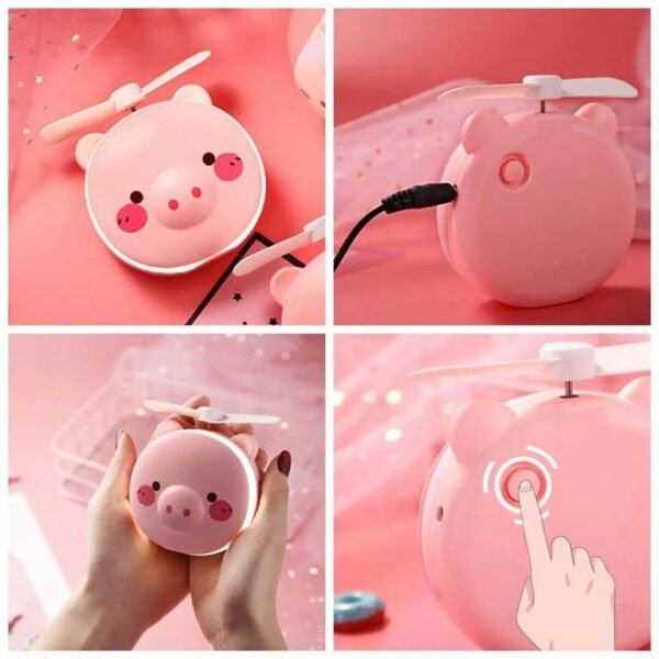 Portable LED Makeup Mirror Fan